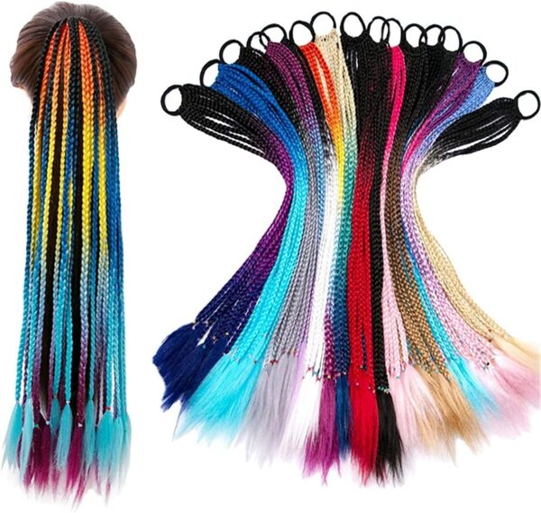 Elastic Colorful Braid Hair band