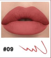 Pudaier Lipstick and  Lippie Pencil with sharpener No. 9