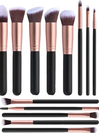 Professional Makeup Brush Set 14-piece Rose Gold