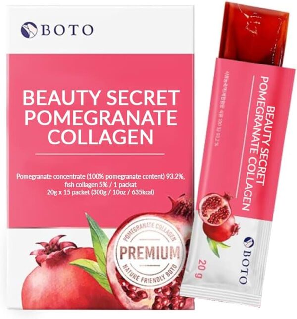 BOTO Beauty Secret Pomegranate Collagen Jelly Stick 20g*15p