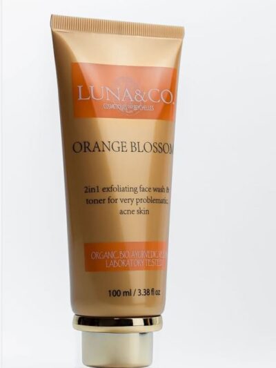 Luna & Co Cosmetiques Des Seychelles 2 in 1 exfoliating facewash & toner for acne skin 100 ml
