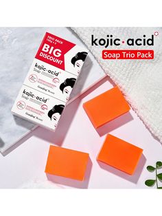 Kojie San Kojic acid soap 65 gr*3 pcs set
