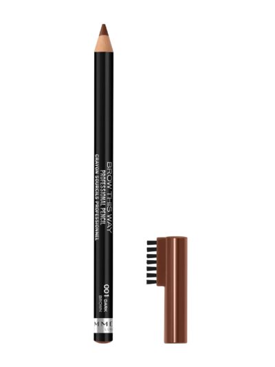 Rimmel Brow This Way Professional Pencil 001 Dark Brown