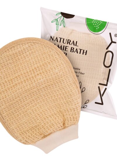KLOY Natural Ramie Bath Glove Scrubber 