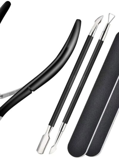 Set of cuticle Trimmer with Cuticle Pusher and Scissors