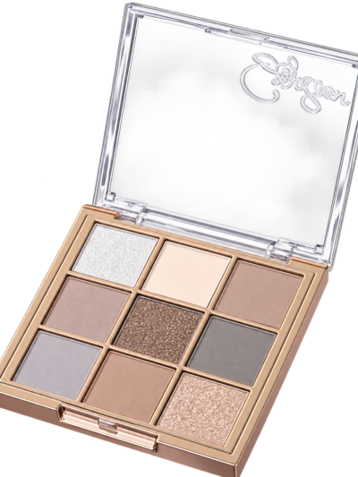 Gege Bear – Light Phantom 9 Colors Eyeshadow Palette #01 Coconut Latte Brown