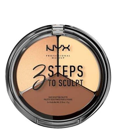 NYX 3 Steps To Sculpt Face Sculpting Palette Light